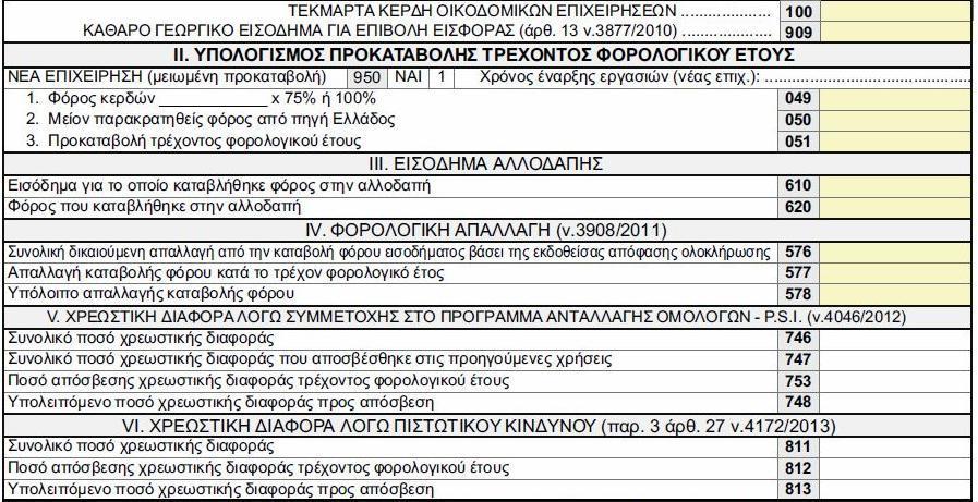 Κωδικόσ 059 Συμπλθρϊνετε λοιπζσ περιπτϊςεισ αφαίρεςθσ αφορολογιτων αποκεματικϊν που δεν περιλαμβάνονται ςτουσ ανωτζρω κωδικοφσ (046 ζωσ 071).