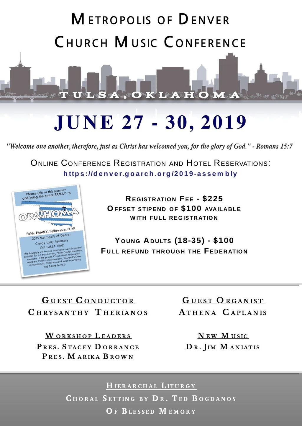 WEEKLY ANNOUNCEMENTS: June 16, 2019 The YAL Conference will be held in sunny southern California at the Hyatt Regency Long Beach, 200 S. Pine Avenue, Long Beach, CA.