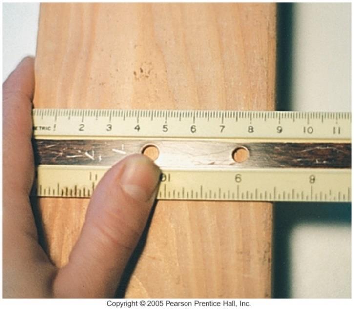Μετρήσεις και Αβεβαιότητα Για παράδειγμα Θα ήταν δύσκολο να μετρηθεί το πλάτος του ξύλου με ακρίβεια καλύτερη από ένα χιλιοστό Υποθέστε ότι το αποτέλεσμα είναι 8,8 cm Η μέτρηση είναι ακριβής