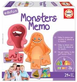 18125 8412668181250 2-4 2 + Monsters Memo Ένα διασκεδαστικό και διαφορετικό παιχνίδι