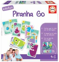 18127 8412668181274 2-4 4 + επιτραπέζια Piranha Go Παιχνίδι με κάρτες ειδικά