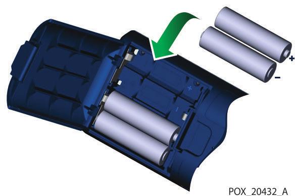 Εισαγωγή των μπαταριών 1. Χρησιμοποιήστε 4 μπαταρίες λιθίου μεγέθους AA. 2. Φροντίστε να τοποθετήσετε τις μπαταρίες με τον σωστό προσανατολισμό. Ενεργοποίηση του συστήματος παρακολούθησης 1.