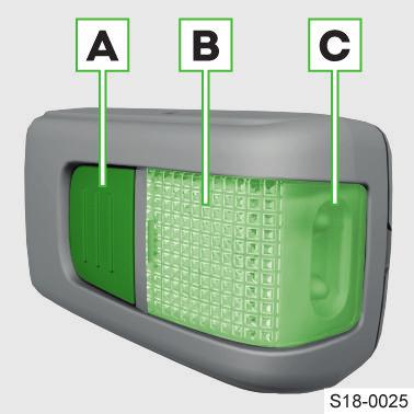 Μοκέτα διπλής όψης Συνοπτική περιγραφή Ανάλογα με τον εξοπλισμό, το όχημα μπορεί να είναι εξοπλισμένο με κάλυμμα δαπέδου διπλής όψης στο χώρο αποσκευών.