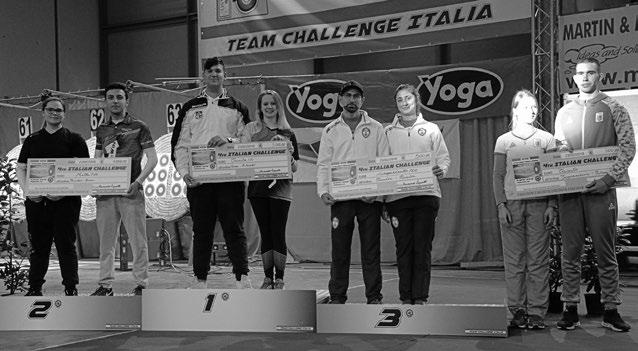 IV ITALIAN CHALLENGE Rimini (ITA), 23 febbraio 2018 ARCO OLIMPICO MIXED TEAM 1 Rolando Aiko/Vozza Antonio 2 Boari Lucilla/Musolesi Federico 3 Mandia Claudia/Mandia Massimiliano 4 Makarevych