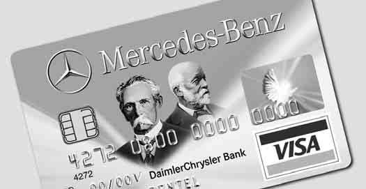 Service und mehr MercedesCard Sie müsssen nicht einmal am Steuer Ihres Mercedes sitzen, um viel zu erleben.