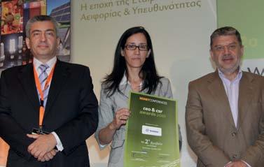 Βραβεία Βιώσιμης Ανάπτυξης-Κοινωνικών Απολογισμών Bravo 2010 Τα βραβεία αυτά απονεμήθηκαν φέτος για πρώτη φορά.