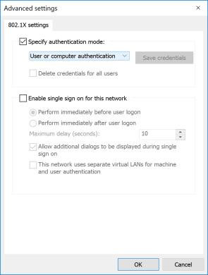 14. Βάζουμε check στο [Specify authentication mode:] 15.