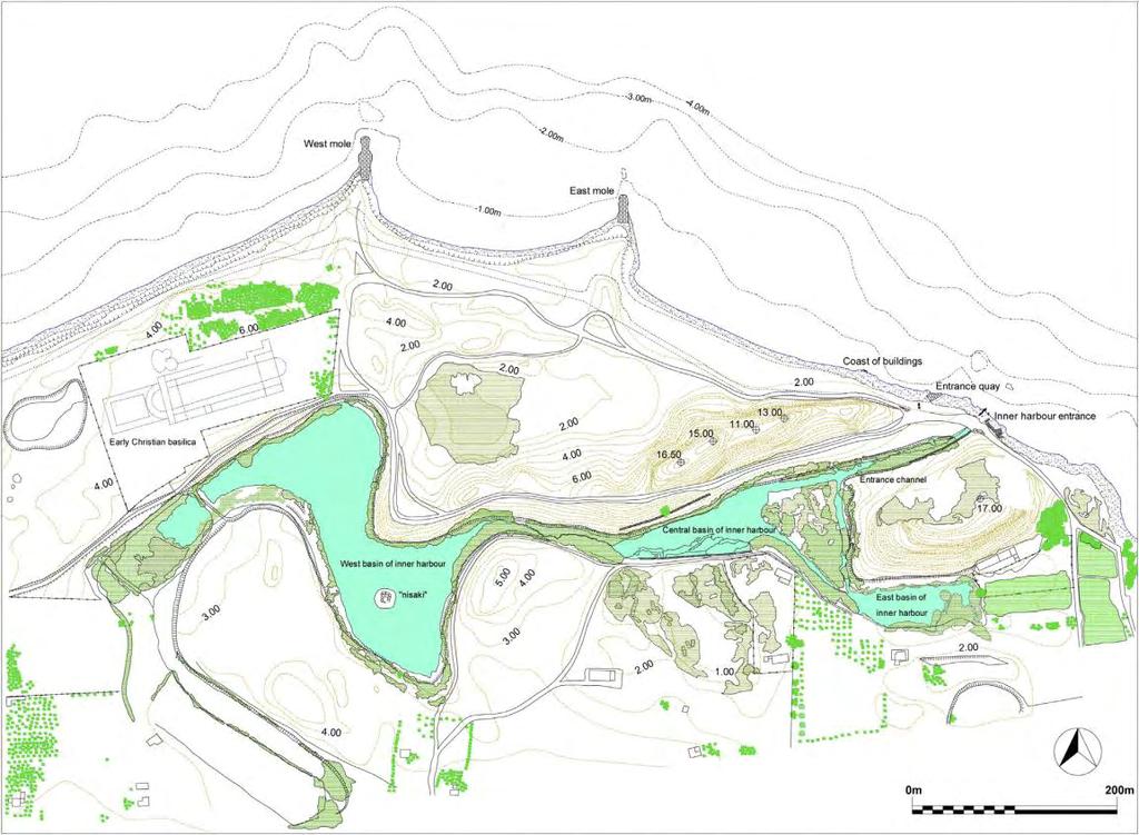 Εικόνα 2.7: Σχεδιάγραμμα από το Λιμάνι του Λέχαιου (Mourtzas et al., 2014).