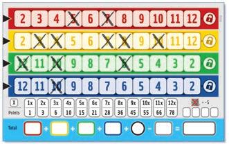 Έλεγχος Πληρωμής Βασικός κανόνας, στη διάρκεια του παιχνιδιού, είναι ότι οι αριθμοί πρέπει να σβήνονταιαπό αριστερά προς τα δεξιά σε κάθε μια από τις τέσσερις χρωματιστές γραμμές.
