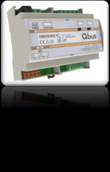 - Dimmers - Full Qbus Υλικά πίνακα DIM02SA 2-Fold Universal Dimmer 2*500W/230V (bus & Stand Alone).
