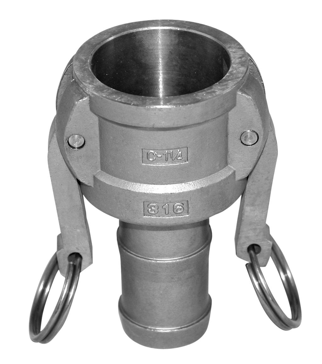 Camlock, coupler male, 1/2 1 11/2 21/2 4 3/4 11/4 2 3 6