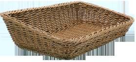 Πανέρι ορθογώνιο μελί 45x30x10 cm 10