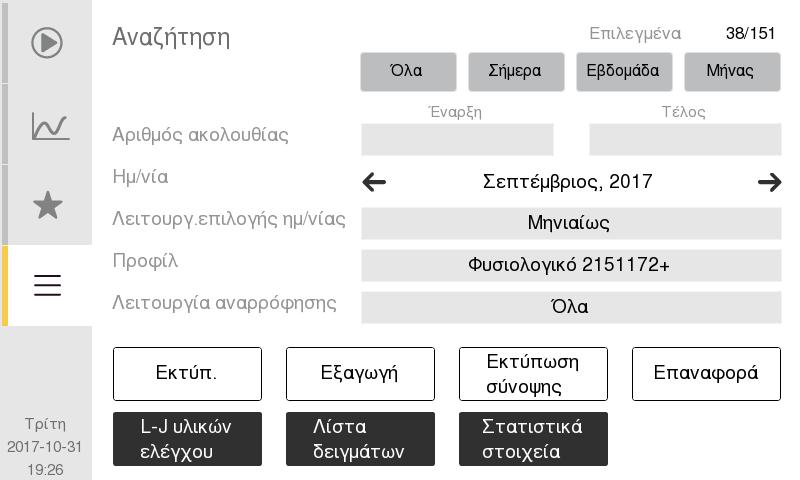 5. Έλεγχος ποιότητας Λειτουργίες διασφάλισης ποιότητας Διασφάλιση ποιότητας λογισμικού z Το λογισμικό έχει σχεδιαστεί με πολλά χαρακτηριστικά ελέγχου, όπως: Μνήμη αποθήκευσης αποτελεσμάτων Επιτρέπει