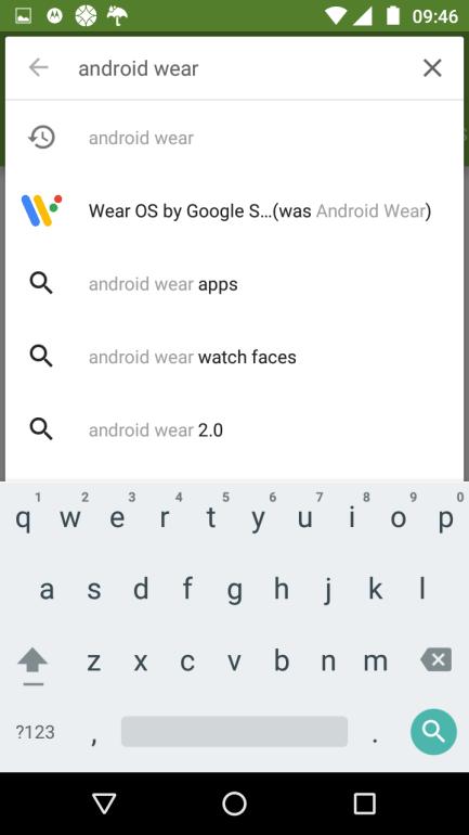 εγκατάσταση της εφαρμογής Wear OS στο κινητό σας.