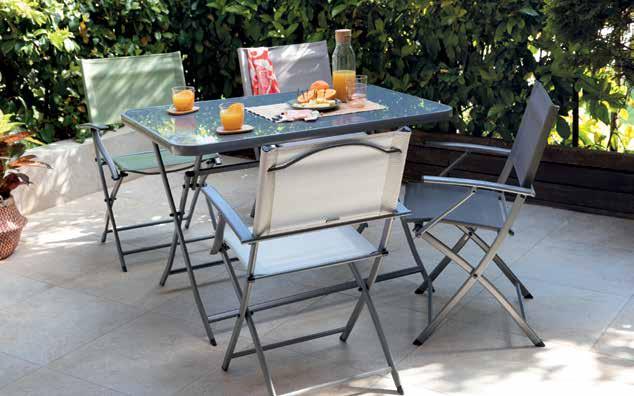 Bistro Μ110xΠ70cm Τραπέζι 54,90 44,90 Πολυθρόνα 19,90 16,90 EMYS Τραπέζι πτυσσόμενο