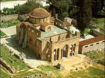 Μονι Δαφνίου, κακολικό αφιερωμζνο ςτθν Κοίμθςθ τθσ Θεοτόκου (τζλοσ