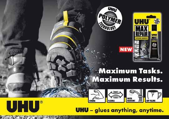 UHU MAX REPAIR Εξαιρετικά ισχυρή Για όλες της επισκευαστικές εφαρμογές σε σχεδόν όλα τα υλικά