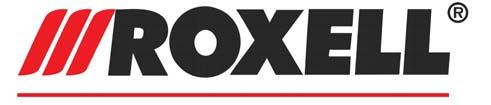 ROXELL bvba, Industrielaan 13, B-9990 Maldegem (Belgium) Tel. +32 50 72.91.72 - Fax. +32 50 71.67.21 - e-mail: info@roxell.com - www.roxell.com ROXELL USA, Inc.