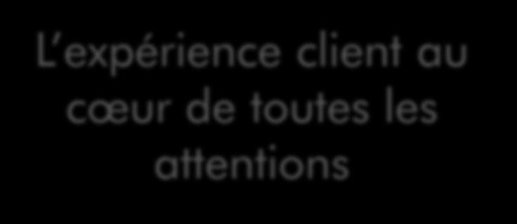 L expérience client au cœur de toutes les