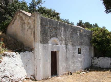 10), ναός στον οποίο ο αρχικός τοι χογραφημένος πυρήνας που χρονολο γείται στον 14ο αιώνα φέρει αγγείο της ίδιας ε πο χής, ενώ το βόρειο κλίτος που συνιστά προσθήκη του 15ου-16ου αιώνα με λι θό