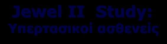 % 100 80 60 40 20 0 Jewel II Study: Υπερτασικοί ασθενείς CADUET, 255