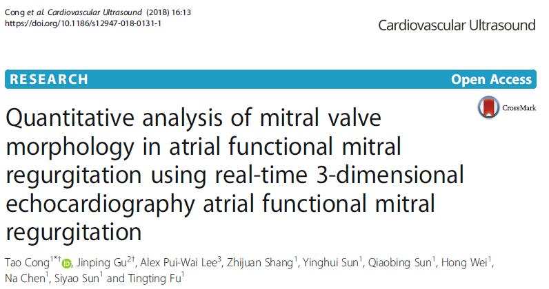 15.0% of AF patients exhibited moderate or severe MR MR was alleviated in patients with sinus rhythm after cardioversion Long-lasting AF including paroxysmal AF causes atrial functional MR Atrial