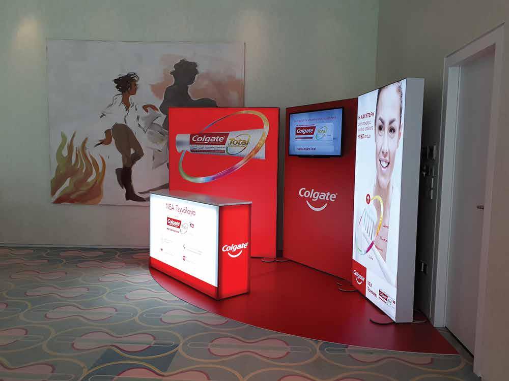 With backdrops, promo stands and cubes you have a strong presence anywhere.