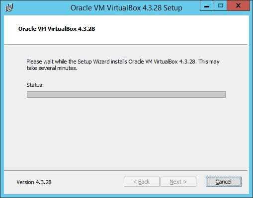 Windows/2012/Server Client/Προχωρημένα/VirtualBox 135 Αναμένετε έως ότου πραγματοποιηθεί η εγκατάσταση.
