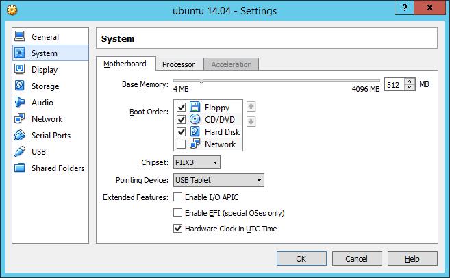 Windows/2012/Server Client/Προχωρημένα/VirtualBox 140 στην καρτέλα Motherboard μπορείτε να αλλάξατε