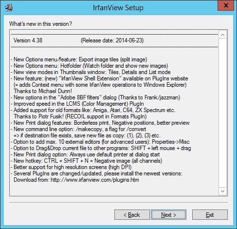 Windows/2012/Εφαρμογές/IrfanView 69 Επιλέξτε Επόμενο.