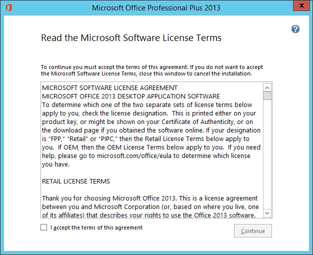 Windows/2012/Εφαρμογές/MS Office 84 Windows/2012/Εφαρμογές/MS Office Για να εγκαταστήσετε την εφαρμογή θα πρέπει να ακολουθήσετε τα παρακάτω βήματα: