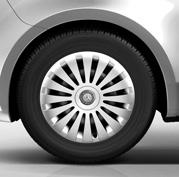 Bereifung 05/65 R 6 (RL5) 43, cm (7") Stahlräder (Serie für 40