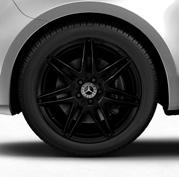 Leichtmetallräder, schwarz lackiert, Front glanz gedreht, mit