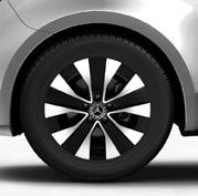 schwarz, mit Bereifung 45/45 R 9 (R) 48,3 cm (9") AMG