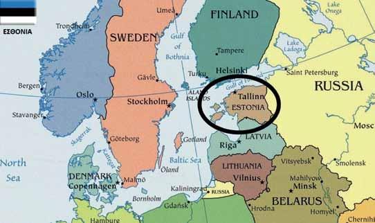 Η γεωγραφία της περιοχής (https://www.blendspace.com/lessons/zz9ksm3m0ubytg/1) ΕΙΣΑΓΩΓΗ Τον Μάιο του 2007 η Εσθονία χτυπήθηκε από μία σειρά πολιτικά υποκινούμενων κυβερνοεπιθέσεων.