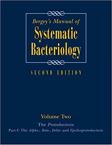 Bergey s Manual of Systematic Bacteriology: guide to procaryotic taxonomy Η 1η έκδοση το 1923: χρησιμοποιεί μορφολογικά και φυσιολογικά χαρακτηριστικά.