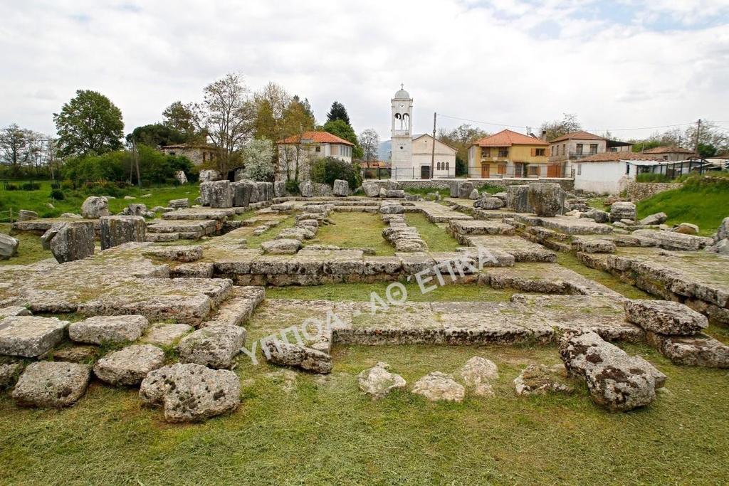 Στάση 2 η Αρχαιολογικός χώρος ιερού Αλέας Αθηνάς Ο χώρος βρίσκεται λίγα μέτρα βόρεια του Μουσείου.