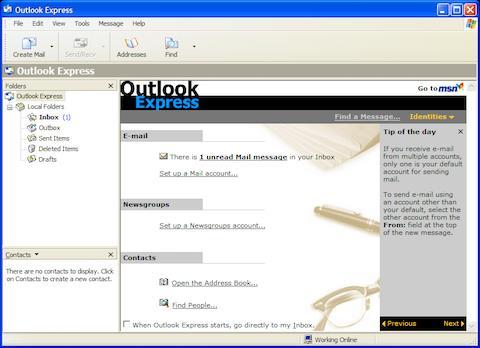 Outlook Express Εικόνα 2.