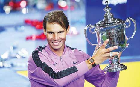ΑΘΛΗΤΙΣΜΟΣ ΚΥΡΙΑΚΗ 15 ΣΕΠΤΕΜΒΡΙΟΥ 2019 Ο θρύλος του υπερφυσικού Ναδάλ Στα 33 του ο Ισπανός μονομάχος του τένις συνεχίζει να κερδίζει τίτλους και να νικάει τον.
