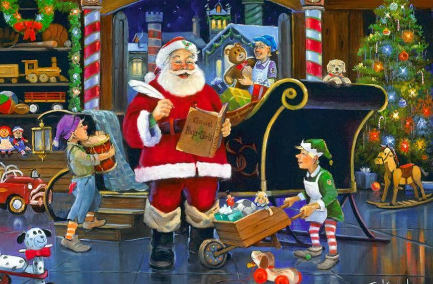 Ο Άγιος Βασίλης και οι βοηθοί του Μια φορά κι έναν καιρό σε μια μακρινή πόλη του πλανήτη μας, όλοι οι άνθρωποι, μικροί και μεγάλοι, περίμεναν τον ερχομό της Μεγάλης Γιορτής.