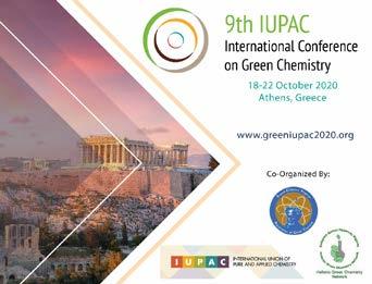 Αγαπητοί συνάδελφοι, 9th IUPAC International Conference on Green Chemistry Αξιοποίηση ανανεώσιμων και φυσικών πόρων Χημικές ενώσεις, μονομερή, πολυμερή και σύνθετα υλικά που προέρχονται από βιομάζα