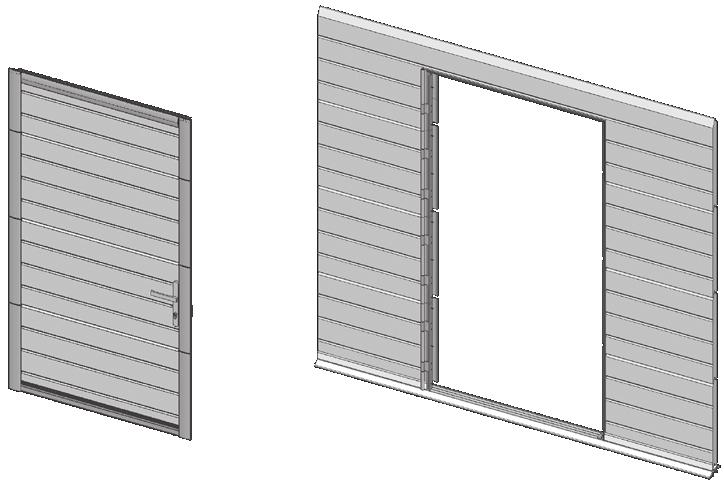 PASS DOOR HERA IN SECTIONAL DOORS (New type) 01 01 Α 1A.