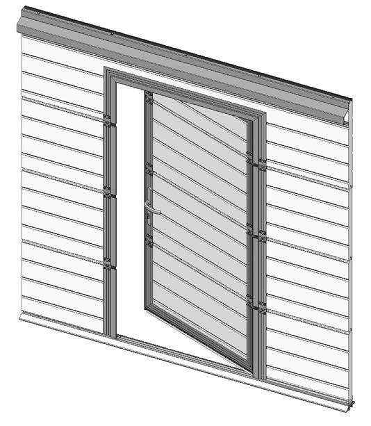 Installation Manual ΑΝΘΡΩΠΟΘΥΡΙΔΑ // PEDESTRIAN DOOR 11 11 Α 11 Β 11. Σημεία τοποθέτησης του πλαστικού ασφαλείας της κάσας της ανθρωποθυρίδας.