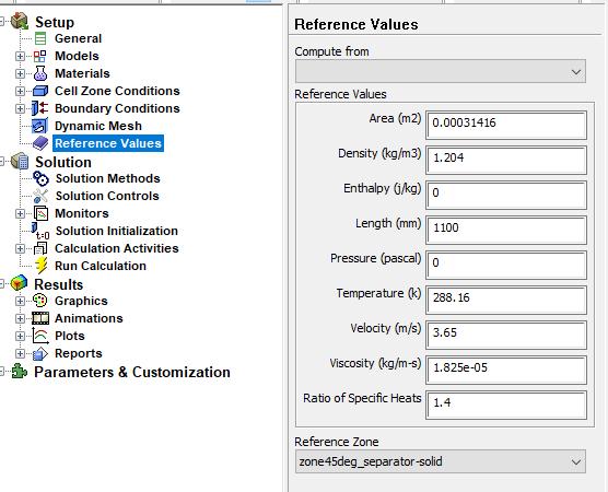 Σχήμα 51. Ρυθμίσεις στην καρτέλα Reference Values.