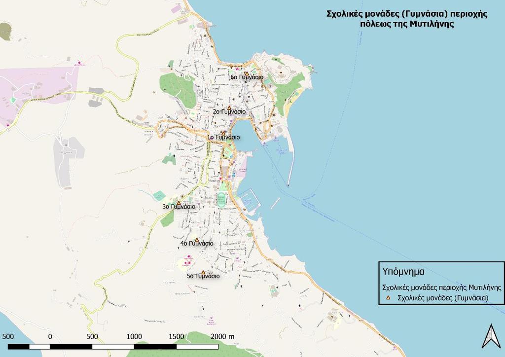 Χατζηπαρασκευάς Ευριπίδης ολόκληρης της περιοχής μελέτης, φαίνεται στον χάρτη 2.
