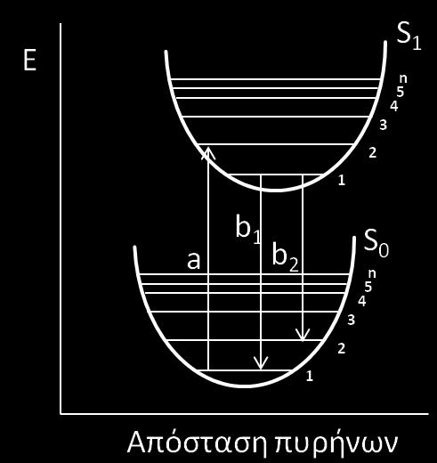 Absorption (a.u.) Σχήμα 5. Σχηματικό διάγραμμα της αρχής των Frank- Condon.