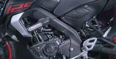 με σύστημα VVA Ο εξελιγμένος νέος τετραβάλβιδος υγρόψυκτος κινητήρας της MT-125 είναι εξοπλισμένος με το αποκλειστικό σύστημα μεταβαλλόμενου χρονισμού βαλβίδων (VVA) της Yamaha, το οποίο διαθέτει δύο
