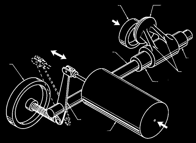 Δακτύλιος Έδρασης Βύσμα Ροή υγρού Χειροτροχός Άξονας Τριβέας οδήγησης Εύκαμπτοι βραχίονες Δακτύλιοι οδήγησης: Μοχλός Ενεργοποιητής Αέρας Διάγραμμα 2 Σημείωση: Ο χειροκίνητος τροχός στο Camflex II