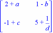 πούμε απλώς Α + Β θα πάρουμε > A+B; Το ίδιο ισχύει και για τις υπόλοιπες πράξεις.