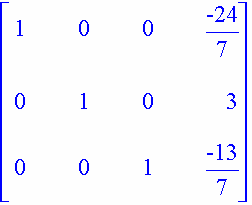 απαλοιφή Gauss-Jordan) και η εντολή για αυτή τη μέθοδο είναι rref: > rref(a_b); Ιδιοτιμές και ιδιοδιανύσματα Έστω >